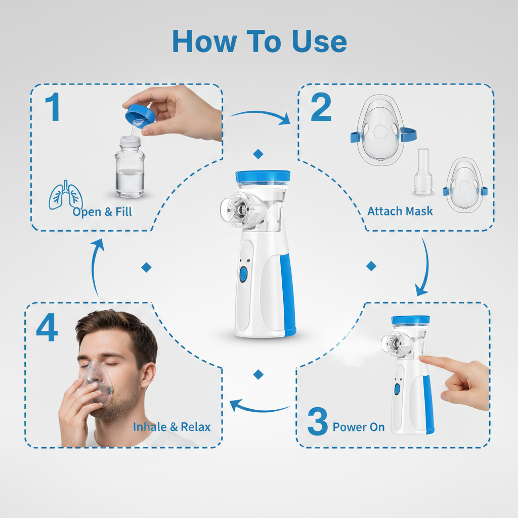 Pimeora- BreatheEase Portable Mesh Nebulizer