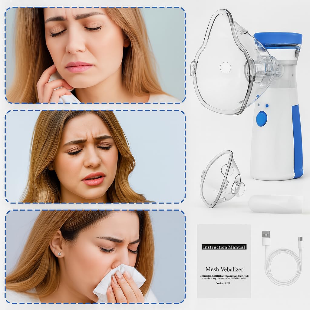 Pimeora- BreatheEase Portable Mesh Nebulizer